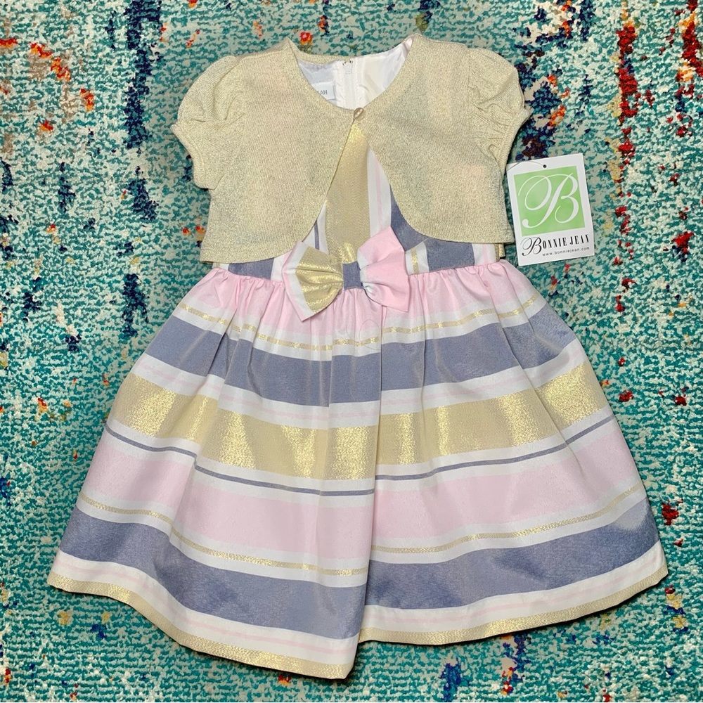 NWT - Bonnie Jean Semi-Formal Toddler’s Dress